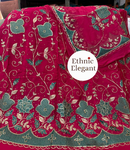 Royal Boutique Natural Silk Patch Work Thakurji Poshak – Premium Handcrafted Edition