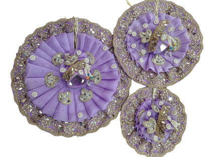 Designer Ladoo Gopal Poshak Set | Luxury Krishna Dress with Mukut