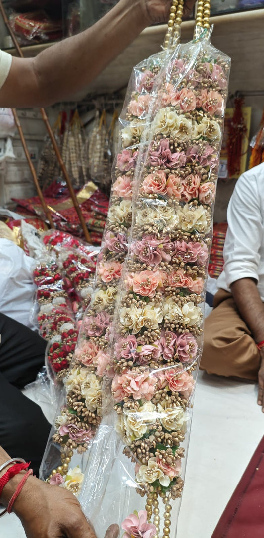 Handcrafted Varmala Wedding Garland for Bride & Groom – Traditional Floral Jaimala Set of 2