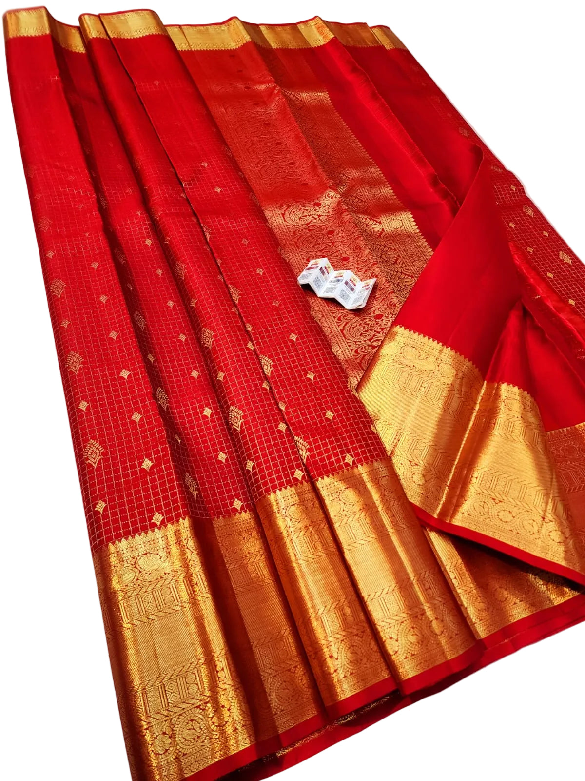 Kanchipuram Pure Silk Saree Silk Mark Certified | Handloom Bridal Pattu Saree with Zari Border