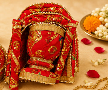 Traditional Ukhal Musal Chhajhla Set for Wedding & Pooja Ceremonies (2 Chhajhla, 1 ukhal, 2 Musal set)
