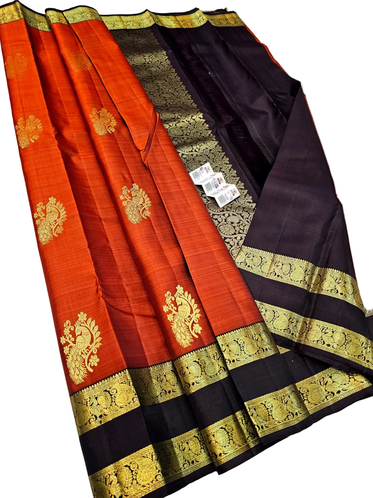 Traditional Kanchipuram pure silk Bridal saree silk mark certified