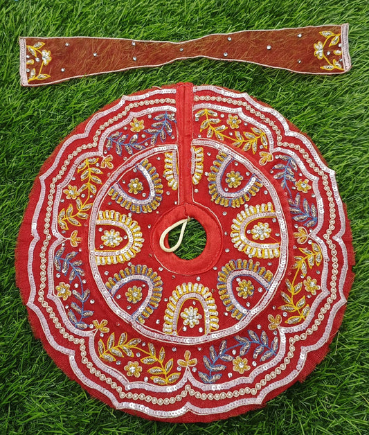 Beautiful handcrafted Ladoo gopalji poshak  size 6 inch