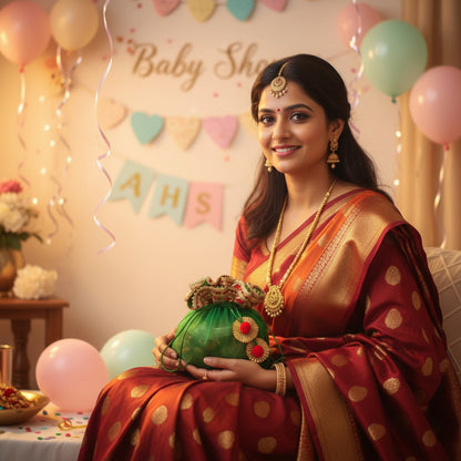 Baby Shower Sagun Potli Bags (Pack of 1, Mixed Colours) | Ceremony & Return Gift