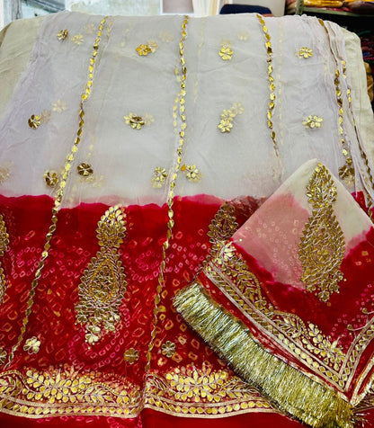Elegant Gota Patti Work Thakurji Pure Poshak