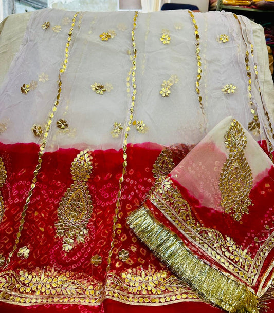 Elegant Gota Patti Work Thakurji Pure Poshak