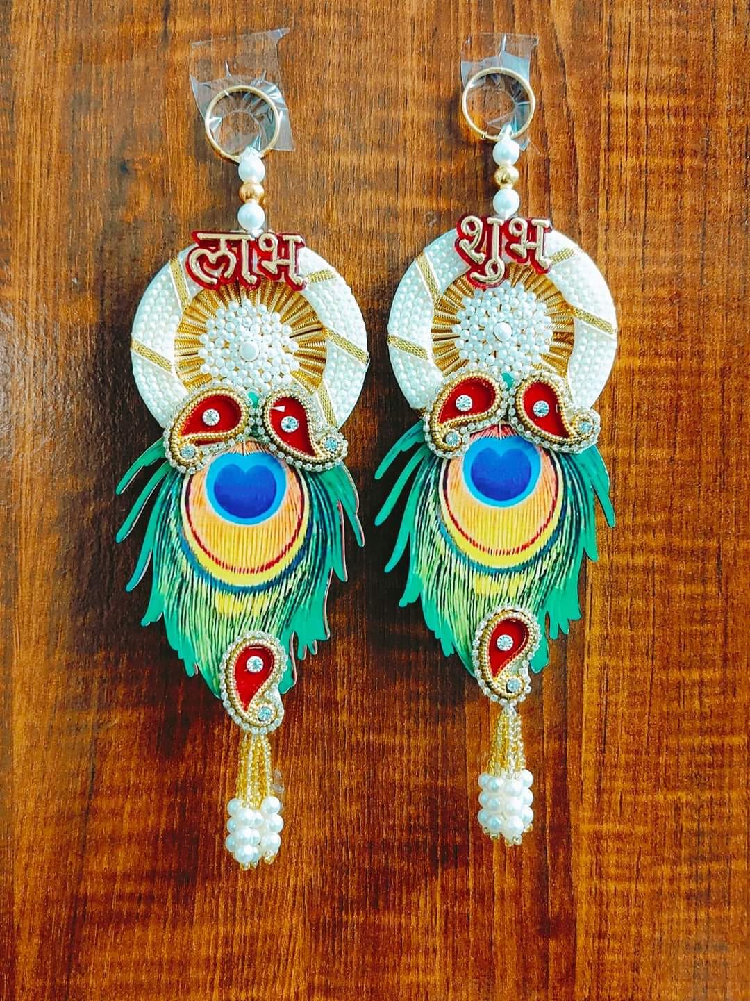 Moti Mor pankh handcrafted subh labh