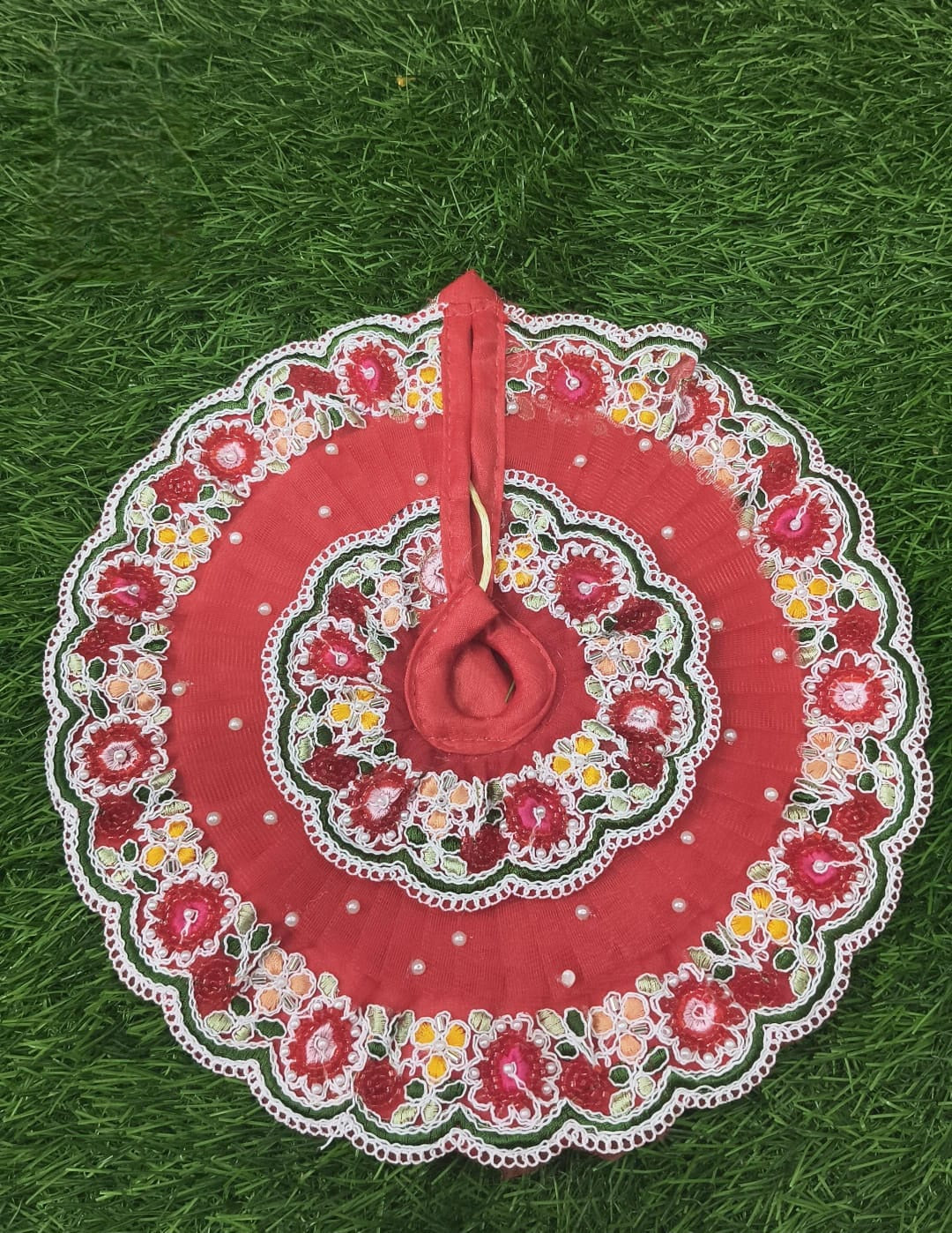 Heavy Handwork Embroidered  Designer KanhaJi Poshak         colour : Mouv / Red
