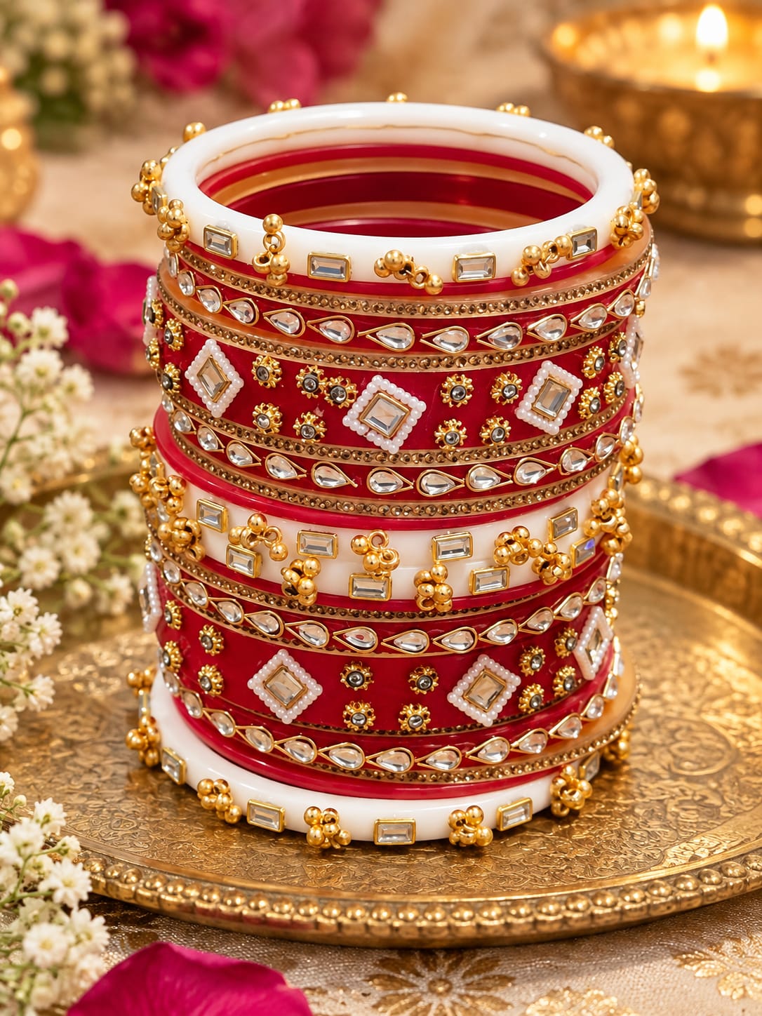 Karwa chauth special Ghoongroo Detailing Chuda