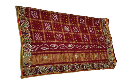Modal Gajji Silk Gotta Patti Beautiful Handwork Traditional Odhna