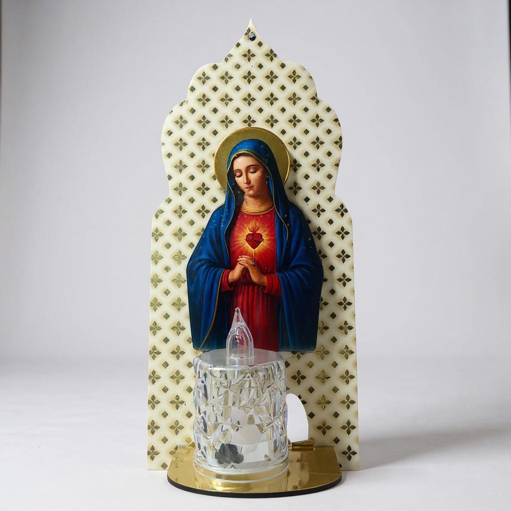 Mother marry candle stand ( with candle) pack of 2