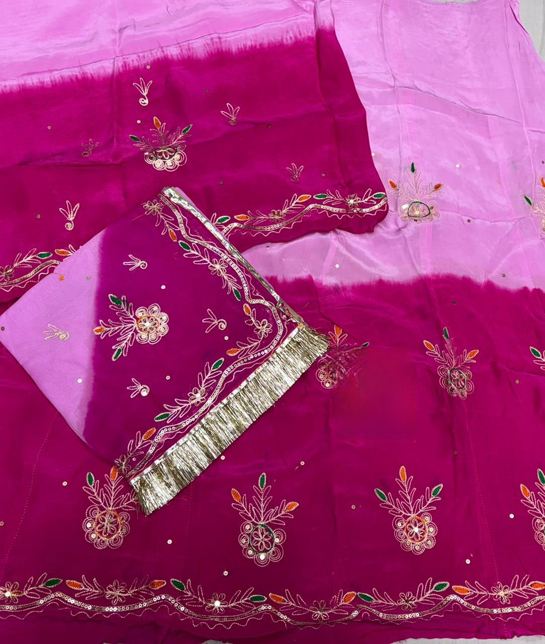 Boutique designer Resham Handwork Elegant poshak