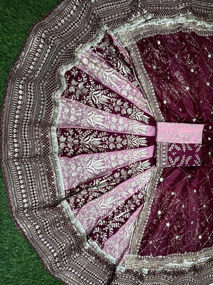 Boutique Designer 4 Meter Ghera Royal Poshak – A Timeless Blend of Tradition and Elegance