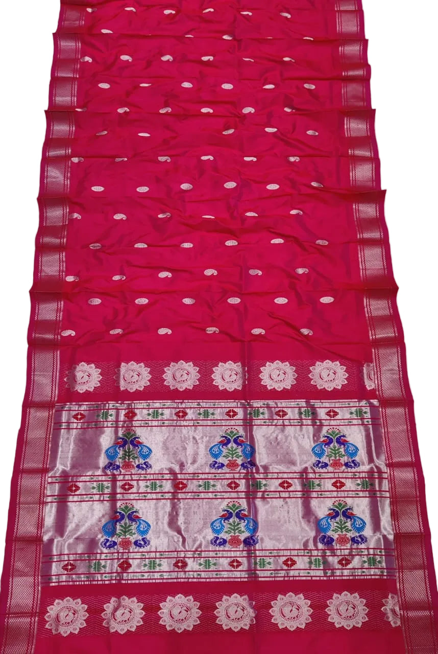 Handloom Maharani Paithani Pure Silk Saree | Traditional Designer Paithani Saree