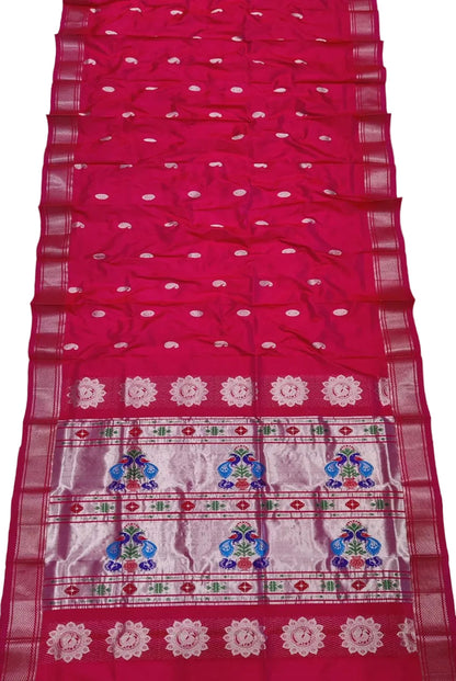 Handloom Maharani Paithani Pure Silk Saree | Traditional Designer Paithani Saree