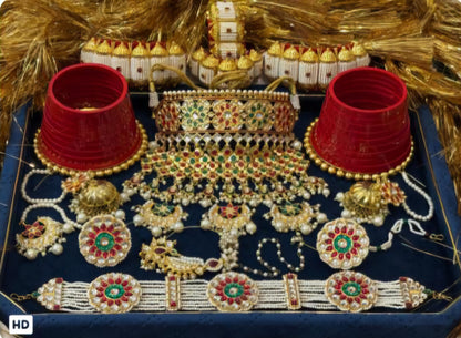 Rajasthani Rajwadi Jewelry Combo Set | Traditional Bridal & Festive Necklace Set