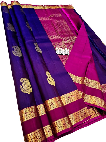 Traditional Kanchipuram pure silk Bridal saree silk mark certified