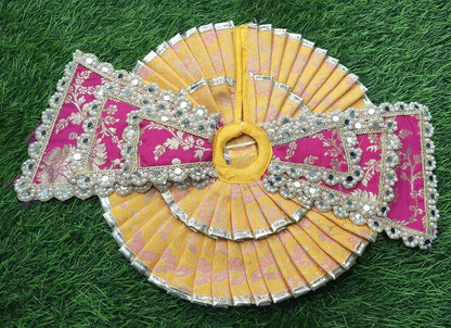 Designer Double Frill Double Dupatta elegant Laddu Gopalji poshak  pack of 2