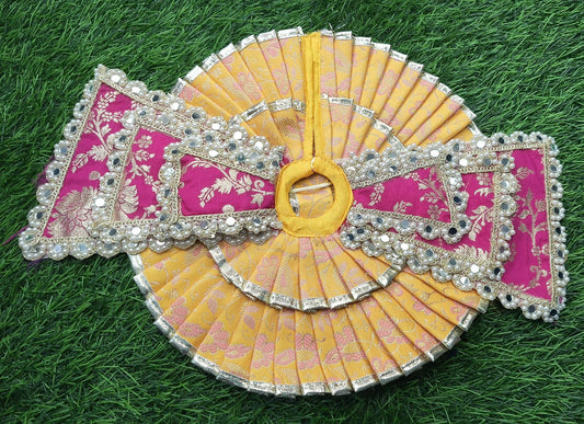 Designer Double Frill Double Dupatta elegant Laddu Gopalji poshak  pack of 2