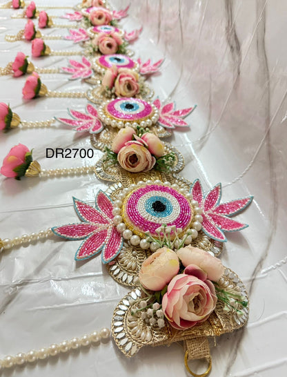 Floral elegant evil eye heavy Bandarwal/Toran 40"inch