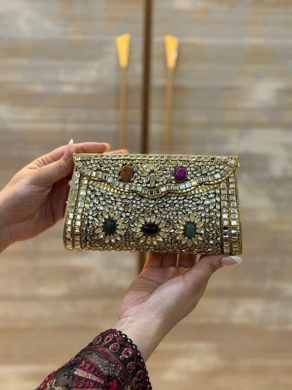 Royal Emerald Heritage Clutch Bag