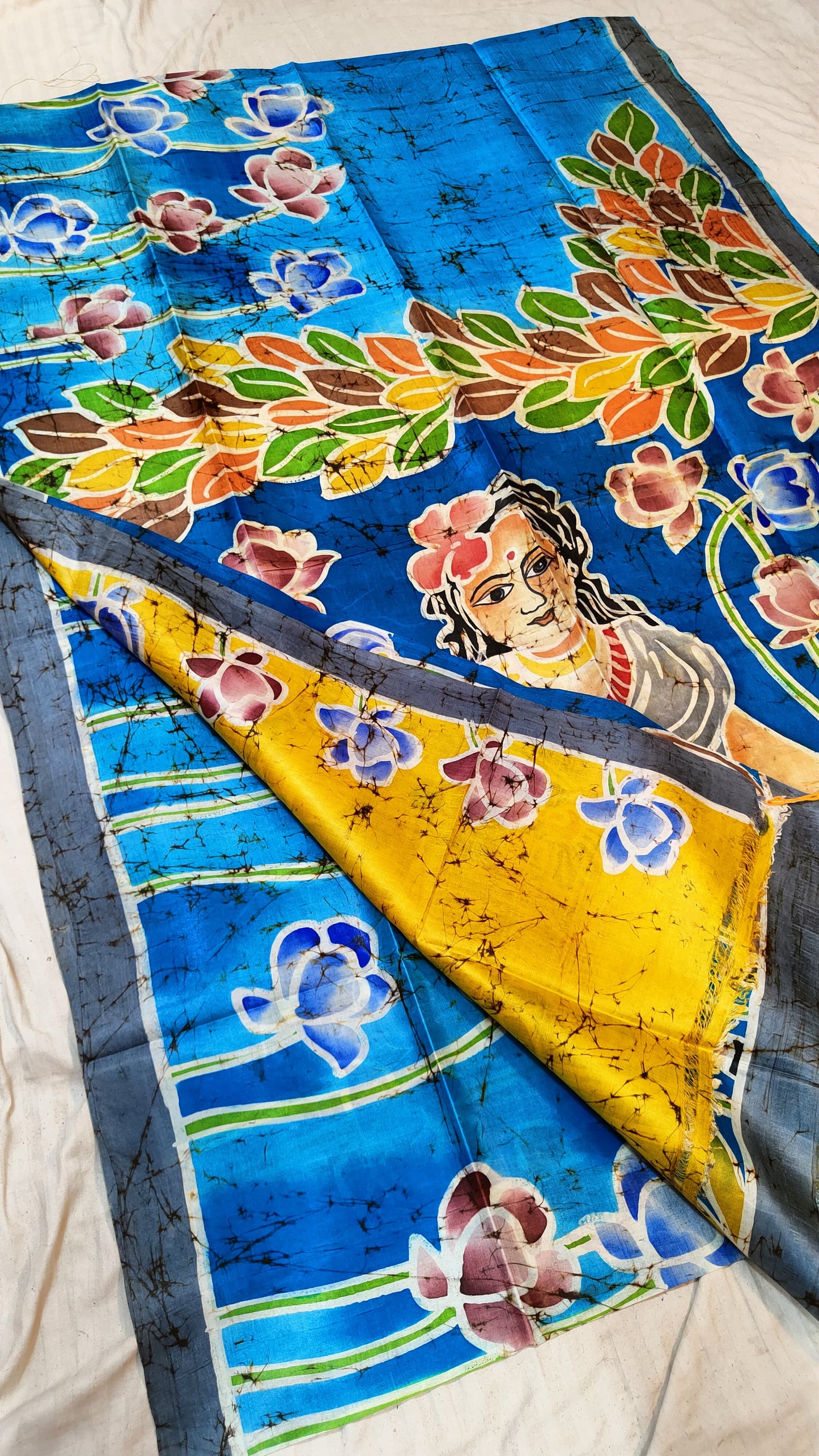 Bishnupuri Batik Pure Silk Saree | Handcrafted Premium Silk Saree