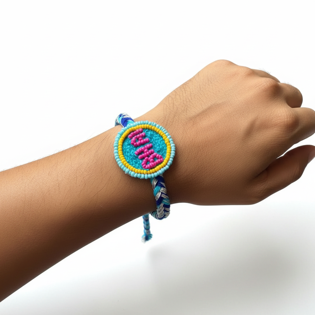 Beautiful Handcrafted Bhai Wali Rakhi for Brother | Designer Rakhi (Pack of 1)