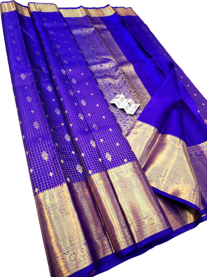Kanchipuram Pure Silk Saree Silk Mark Certified | Handloom Bridal Pattu Saree with Zari Border