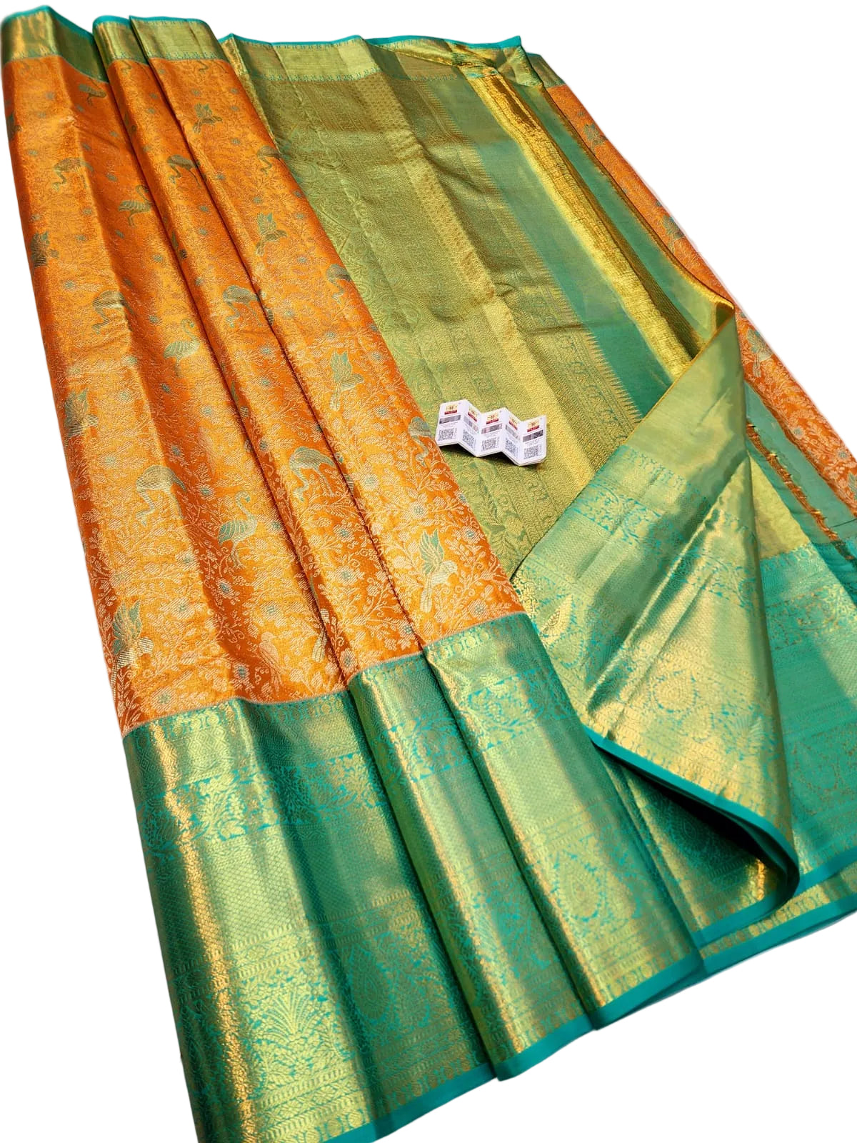 Kanchipuram Pure Silk Handloom Floral Bridal Saree Silk Mark Certified | Pure Pattu Wedding Saree
