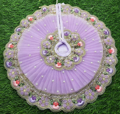 Designer Double Frill beautiful Embroidery  Laddu Gopal Ji Poshak