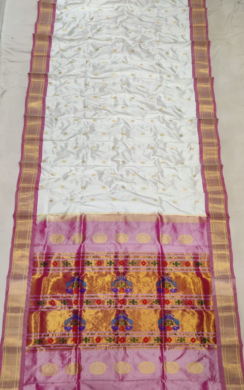 Handloom Maharani Paithani Pure Silk Saree | Traditional Designer Paithani Saree