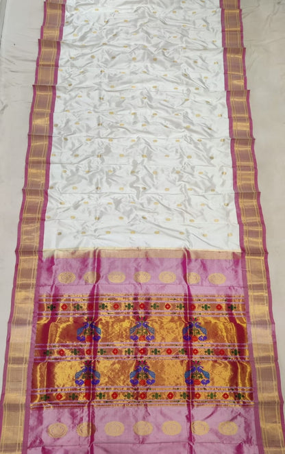 Handloom Maharani Paithani Pure Silk Saree | Traditional Designer Paithani Saree