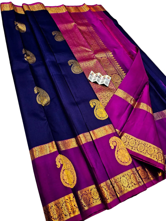 Traditional Kanchipuram pure silk Bridal saree silk mark certified