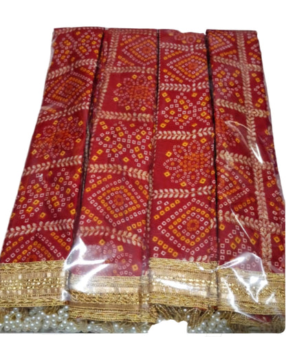 Designer Wedding Welcome Dupatta with Moti Tassels Pack of 25 | Haldi & Baraat Welcome Dupatta