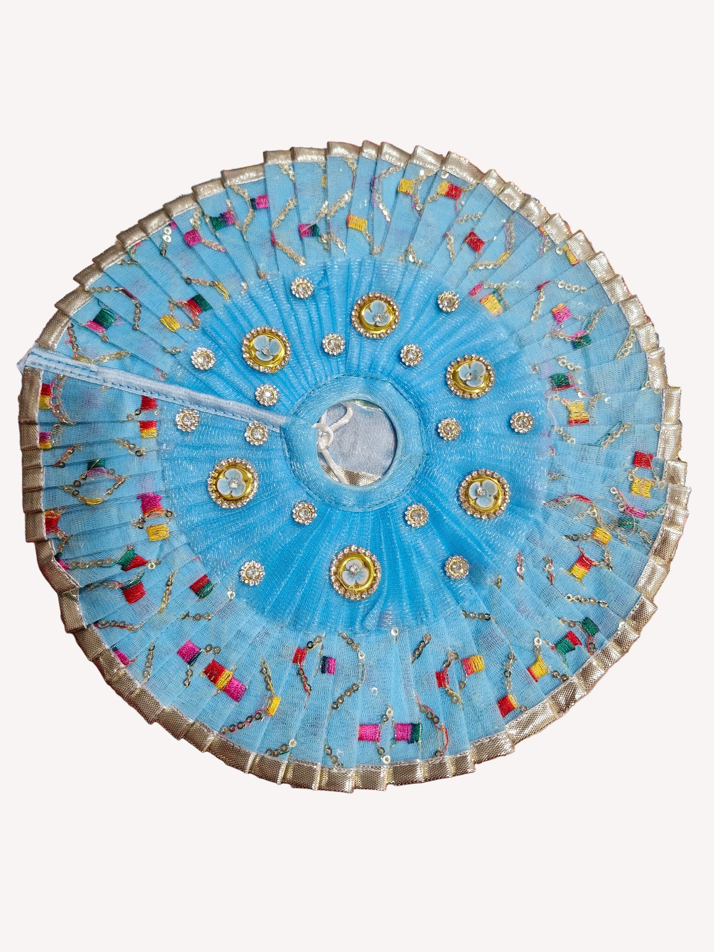 Beautiful blue laddu Gopalji poshak  size 10 inch