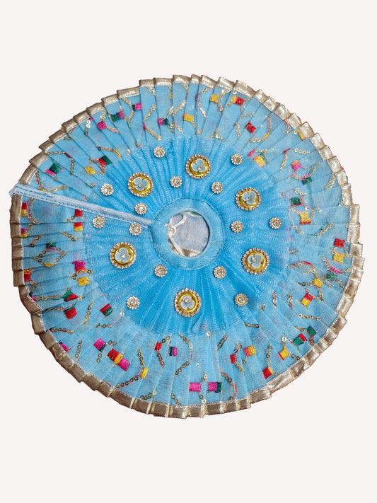 Beautiful blue laddu Gopalji poshak  size 10 inch
