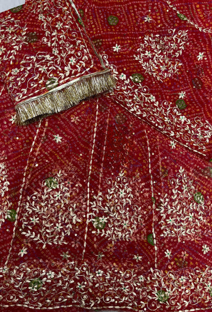 Humrai pure bandej Samundar Laheria PITRAN Resham Kasab work beautiful poshak