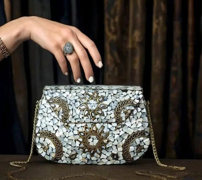 Metal Clutch for Royal Look