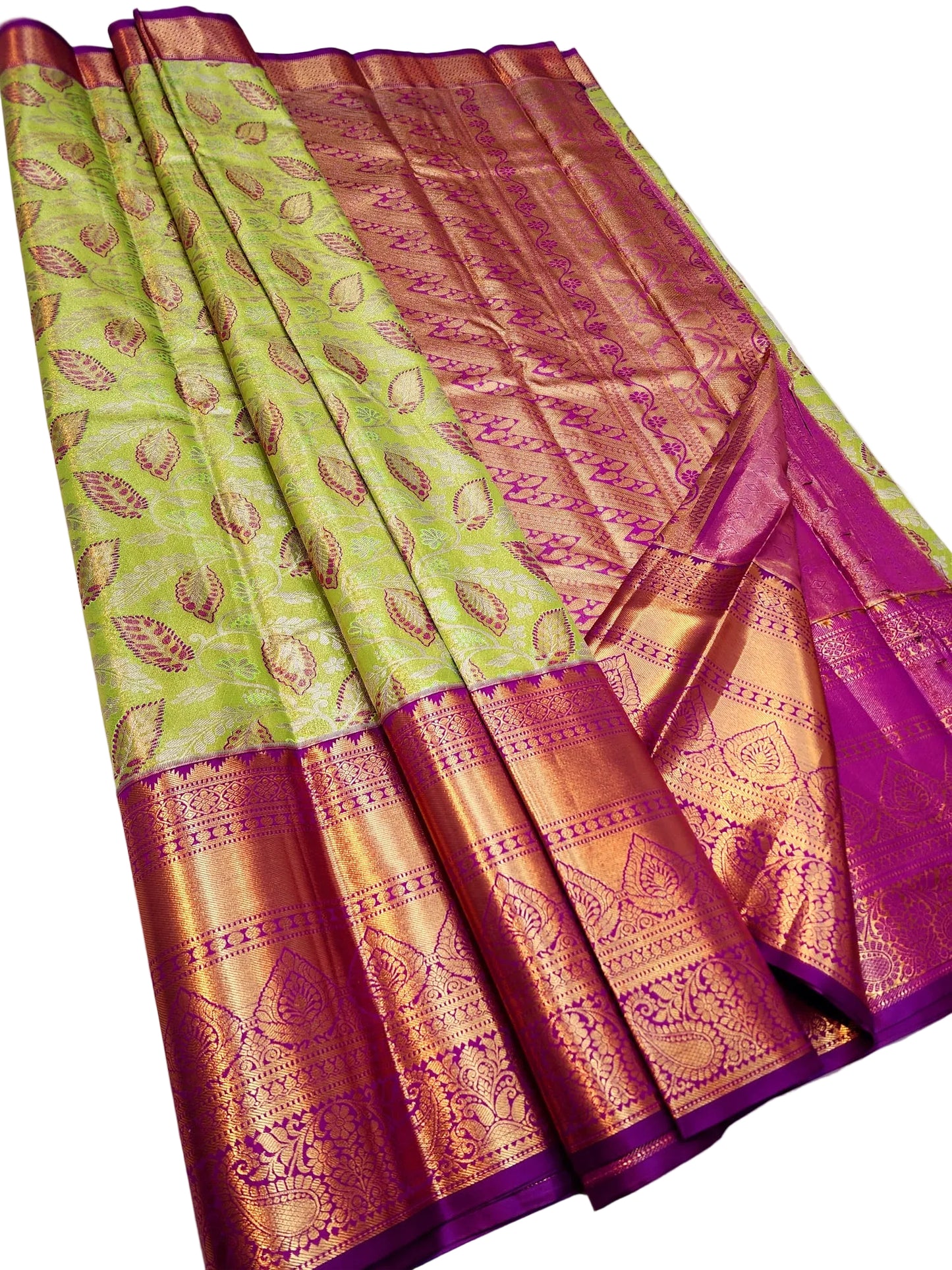 Designer Kanjipuram Semi Tissue Saree – Trendy Traditional Look for Festive & Partywear