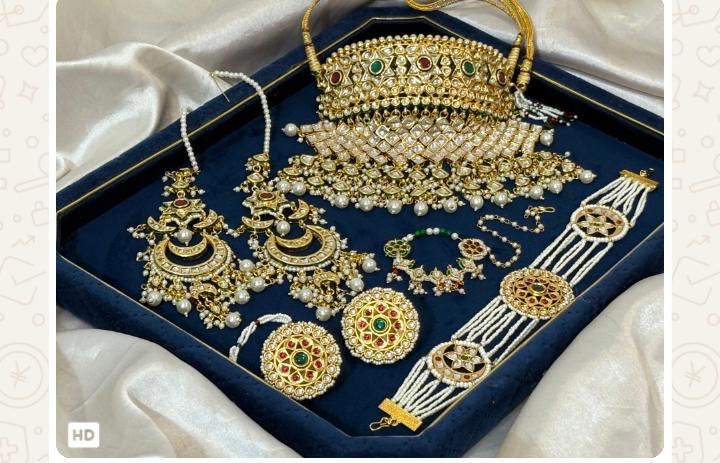 Traditional Rajputi Poshak Jewellery Combo Set | Rajasthani Bridal & Festive Jewelry