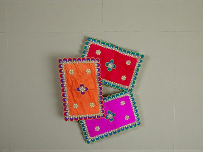 Beautiful designer Ashan pack of 3 size 8*12 inch