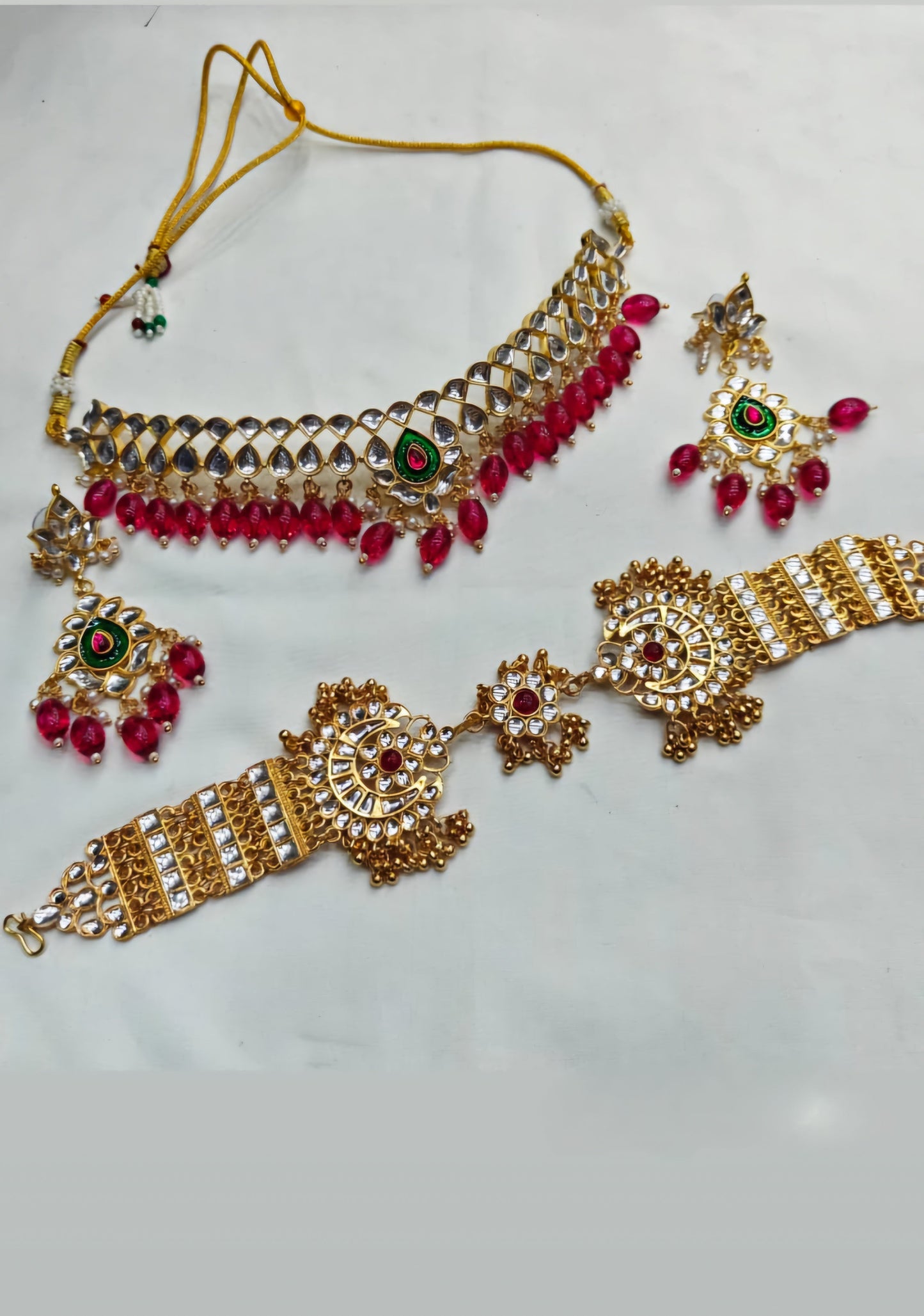 Kundan Work Elegant Jewellery Set – Bridal Necklace Set for Wedding & Festive Wear (Code: CK)