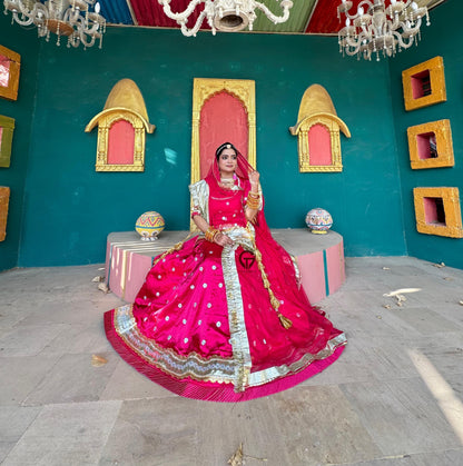 Elegant Satan pure odhna Rajwari poshak