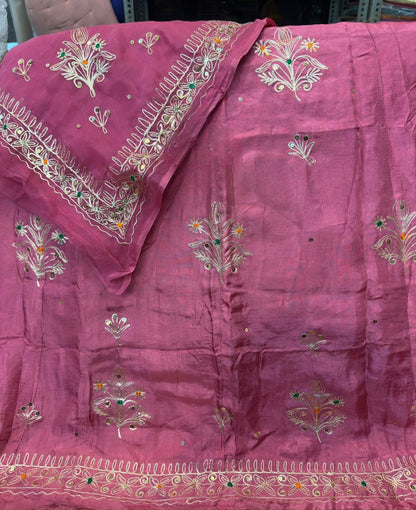 Heavy Upada Fabric Thakurji Poshak with Pure Odhna Zari Handwork