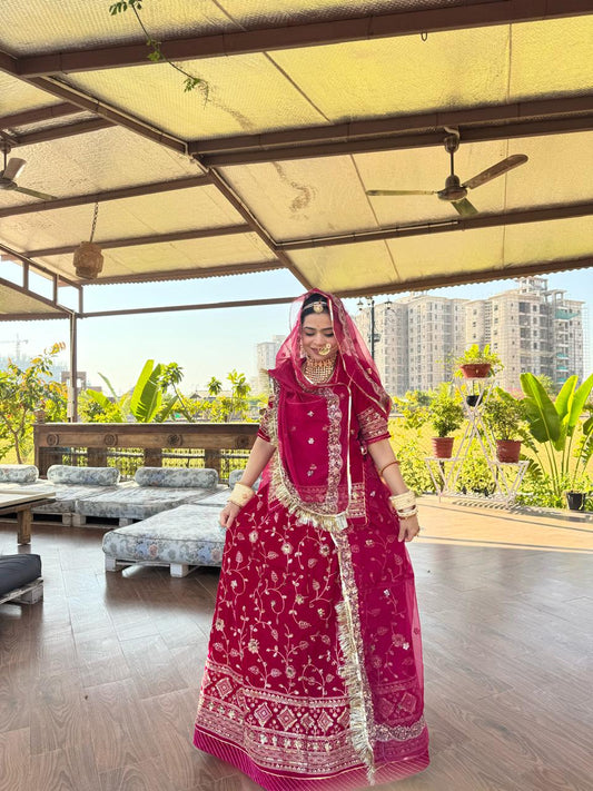 Karwa chauth special traditional Rajasthani elegant poshak