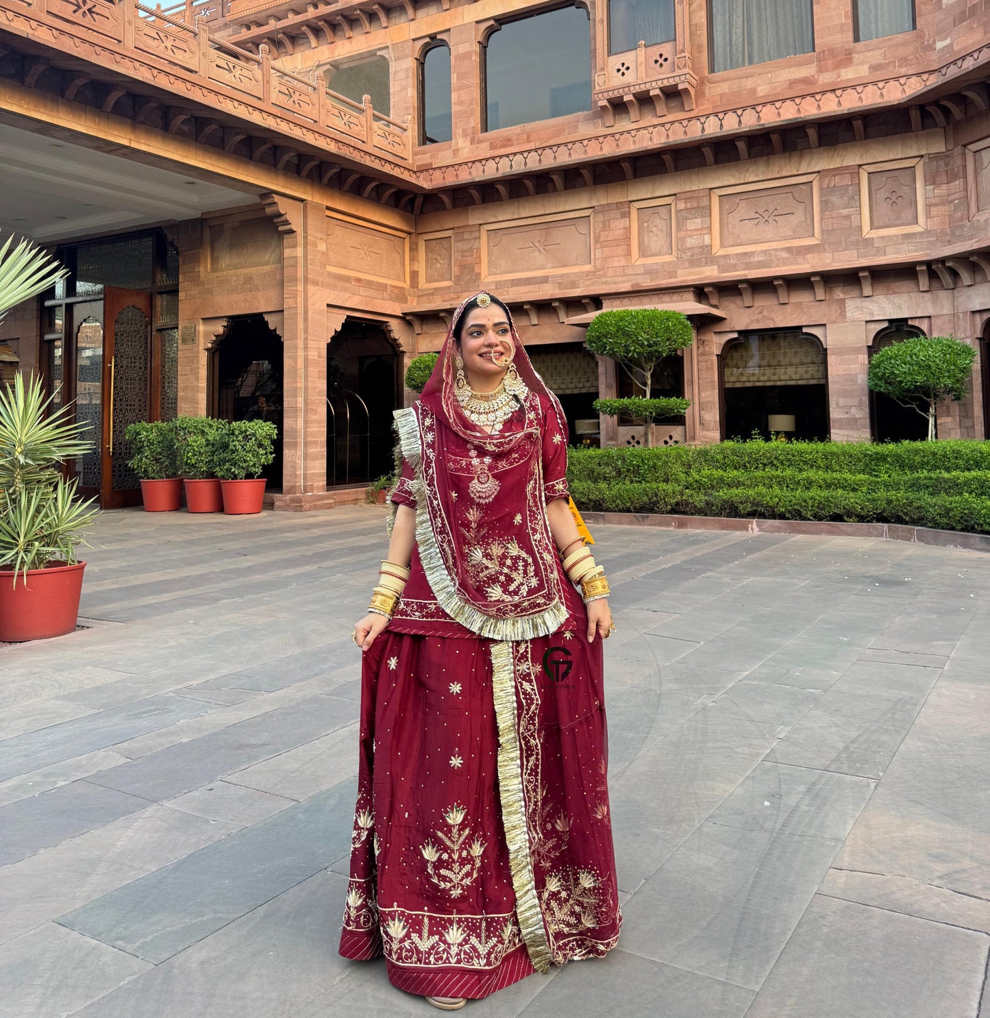Elegant Partywear Rajasthani poshak