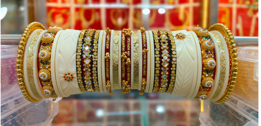 Exclusive Rajwadi Chuda Set | Royal Traditional Bridal Chura for Weddings