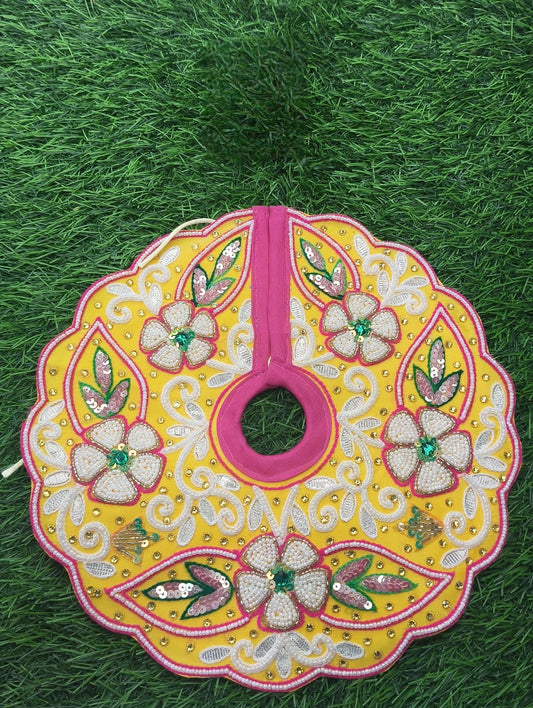 Moti stone cheed sequence embroidery work heavy Ladoo gopalji poshak
