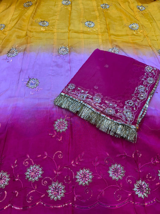 Heavy upada fabric  thakurji pure odhna elegant boutique poshak