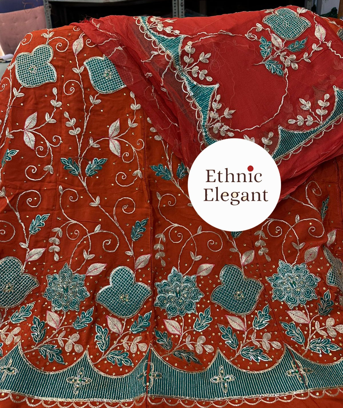 Royal Boutique Natural Silk Patch Work Thakurji Poshak – Premium Handcrafted Edition